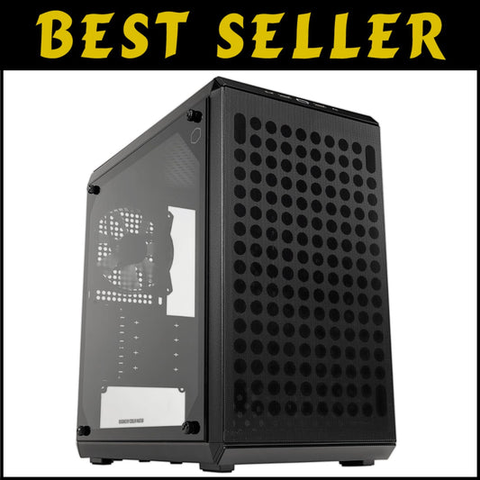 Versatile Micro-ATX Case with Edge-to-Edge Glass & Efficient Cable Management