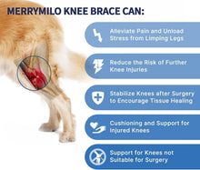Load image into Gallery viewer, Lightweight Adjustable Dog Knee Brace for Joint Pain Relief &amp; Mobility - Black