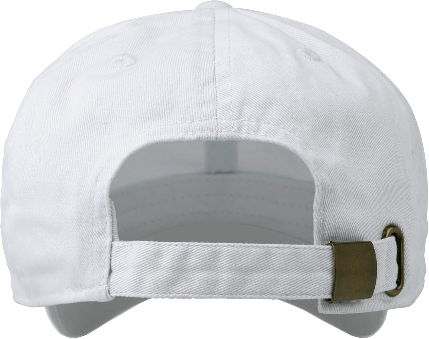 12-Pack Adjustable Cotton Caps - White Baseball Hats for Teams or Events
