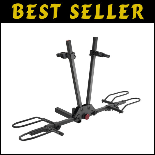 150 lbs Capacity Electric Bike Rack - No Installation, Foldable for 2 Bikes