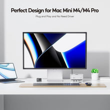 Load image into Gallery viewer, Premium Mac Mini M4 Stand with 4TB M.2 SSD Enclosure &amp; Fast Data Transfer