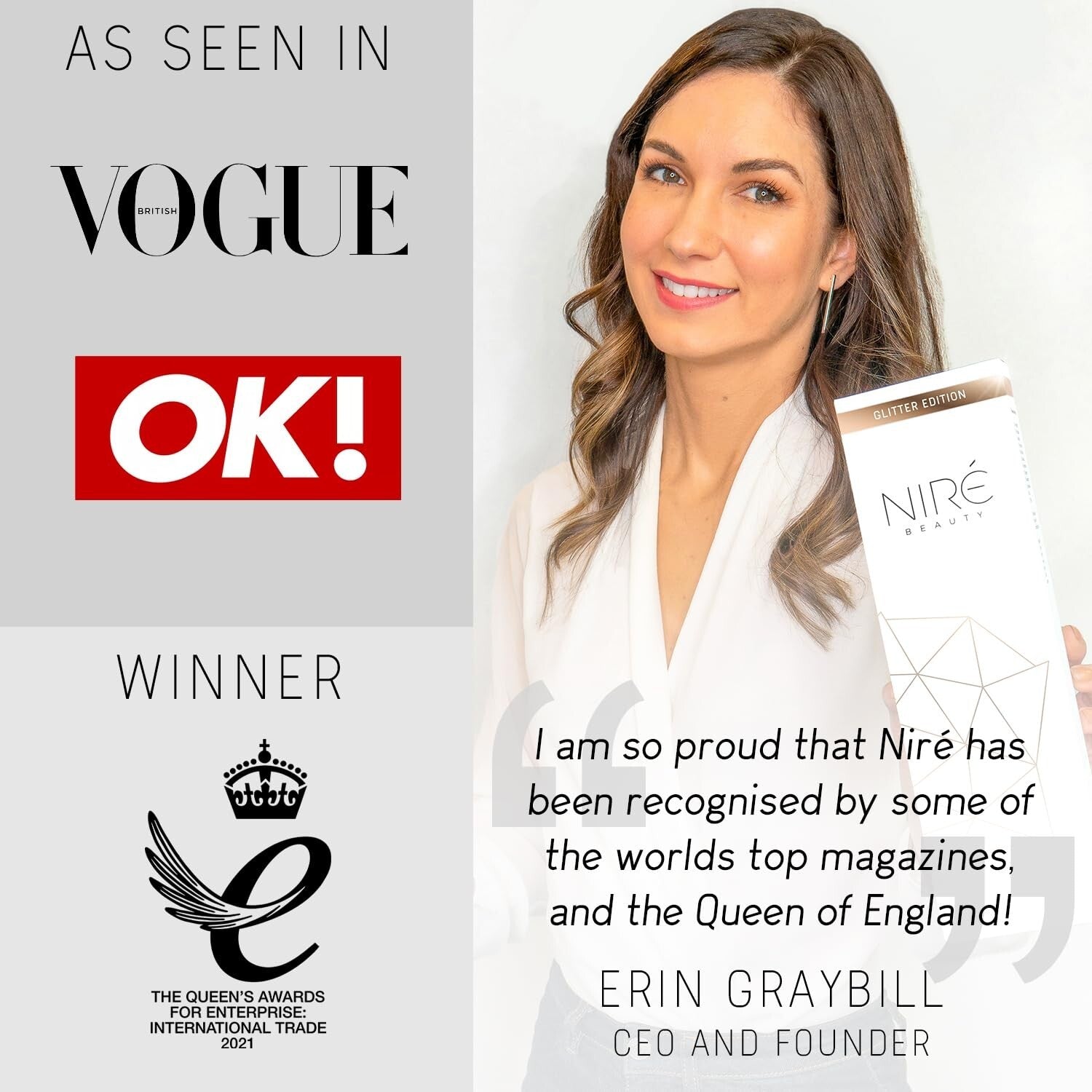 Award-Winning Glitter Makeup Brushes with Beauty Blender & Cleaner - Gift Ready!