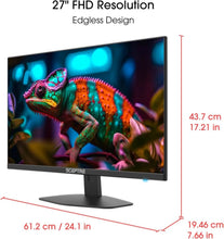 Load image into Gallery viewer, Elevate Your Setup: 27-Inch 100Hz Gaming Monitor with Eye Care &amp; Audio Solutions