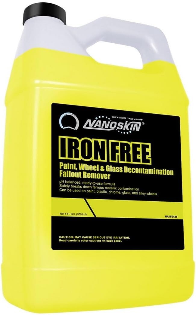 Premium 1 Gallon IRON FREE Paint & Wheel Decontaminant – Safe for All Surfaces