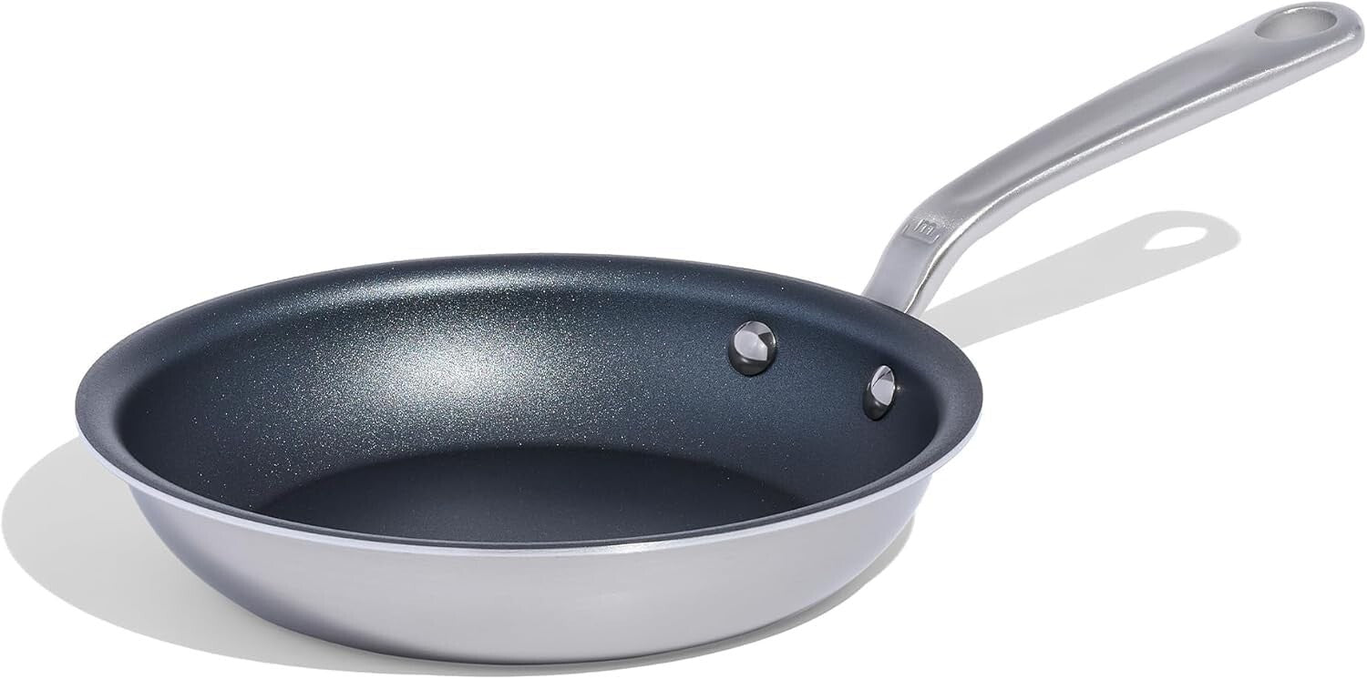 ProCoat 8" Nonstick Frying Pan – Durable 5-Ply Stainless Steel, Crafted in Italy