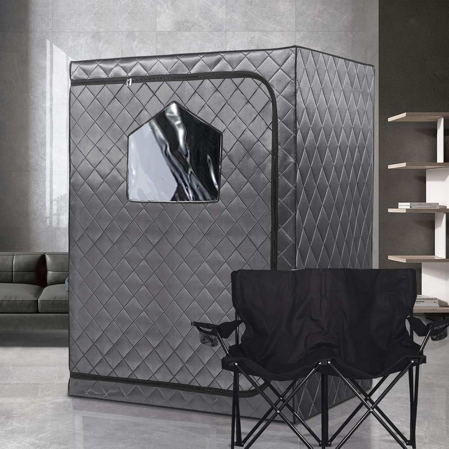 Detachable Infrared Sauna for Couples - Quick Heating & Comfort Chairs Included