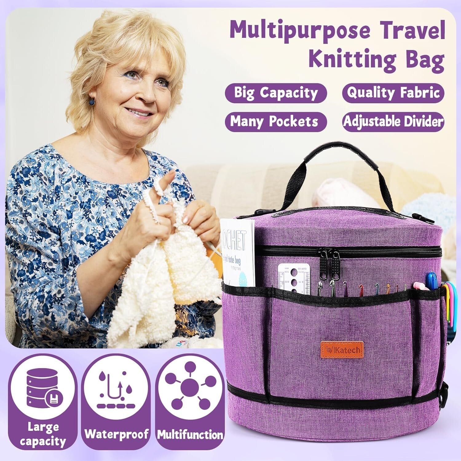 All-in-One Beginner Crochet Kit for Adults and Kids - Complete Crochet Supplies