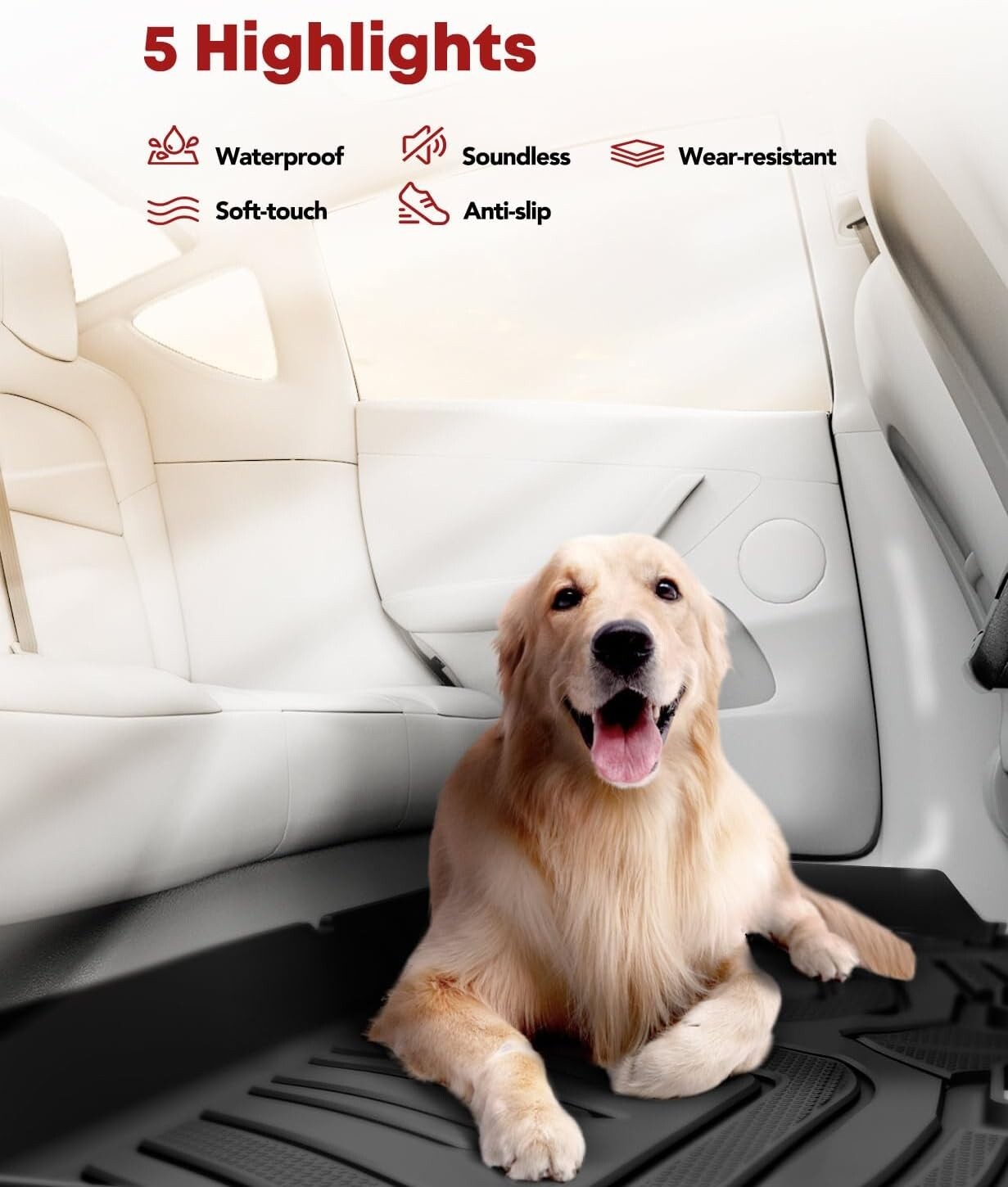 Durable Waterproof Floor Mats for 2009-2022 Ram Trucks - Full Interior Coverage