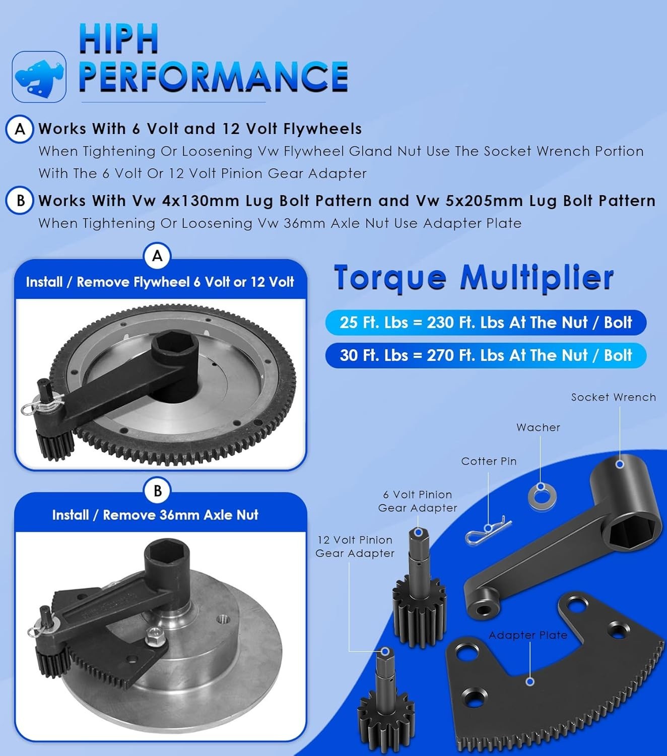 All-in-One Torque Tool for Volkswagen Beetle/Axle Nut – Hassle-Free Repairs