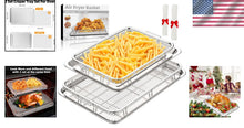 Load image into Gallery viewer, Dual-Sized Air Fryer Basket and Tray Set - Dishwasher Safe &amp; Mess-Free Cooking