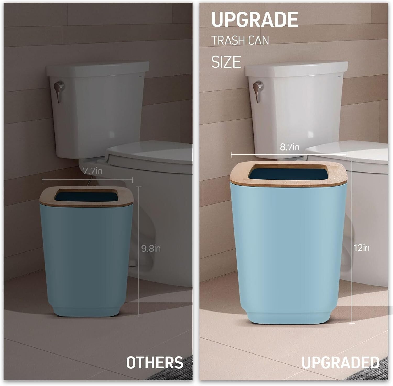 Elegant 24-Piece Navy Blue Bathroom Accessories Set with Shower Curtain & Tra...