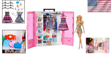 Load image into Gallery viewer, Blonde Fashion Doll with Chic Pink Closet &amp; Accessories - Perfect Gift for Girls