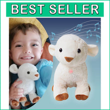 Load image into Gallery viewer, Huggable Singing Lamb Plush Toy with Bible Stories &amp; Songs – Ideal Gift for Kids