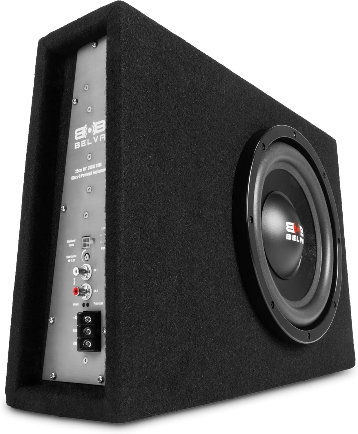 Ultimate 10" Angled Subwoofer Enclosure with 600W Power for Vehicle Bass Lovers
