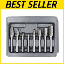 Load image into Gallery viewer, Complete 8pc Carbide Burr Kit in Storage Case - Perfect for All Skill Levels