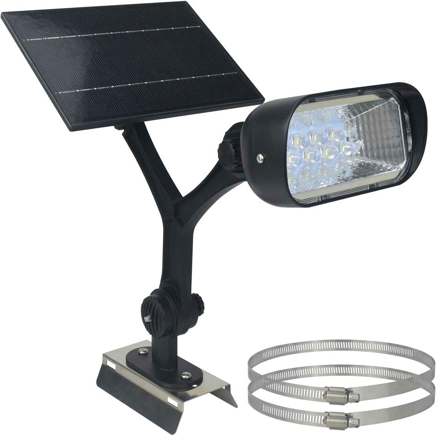 6 Super Bright Solar Flagpole Lights - IP65 Waterproof, Easy Installation