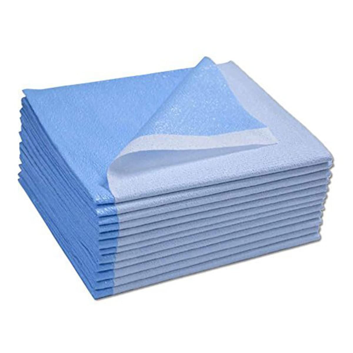 Avalon Single-Use Medical Drape - 40" x 60", Blue - Pack of 100 for Clinical Use