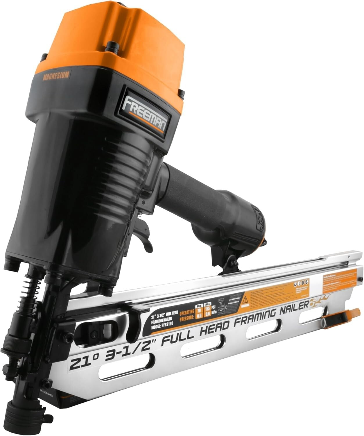 Heavy-Duty Pneumatic Nail Kit with Canvas Bag: Framing & Trim Applications