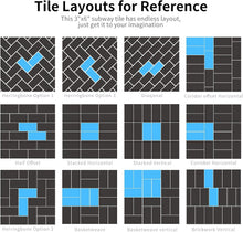 Load image into Gallery viewer, Waterproof 3x6 Subway Tile Stickers - Perfect for Bathroom &amp; Kitchen Backsplash
