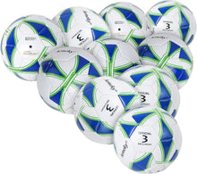 Load image into Gallery viewer, Durable Machine-Stitched PVC Soccer Ball Set with Pump - Ideal for Backyard Fun