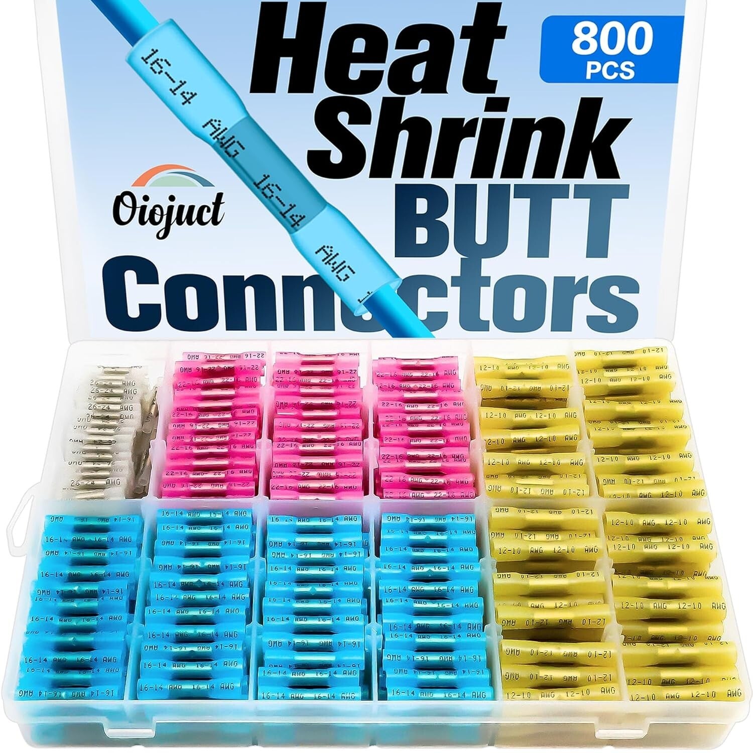 Premium Waterproof Heat Shrink Connectors Kit - 800PCS for Marine & Auto Wiring