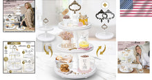Load image into Gallery viewer, Premium 3-Tier Tray with Interchangeable Handles – Perfect for Entertaining