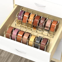 Load image into Gallery viewer, Clear Acrylic Belt Storage Holder with Display Stand - Organize with Elegance
