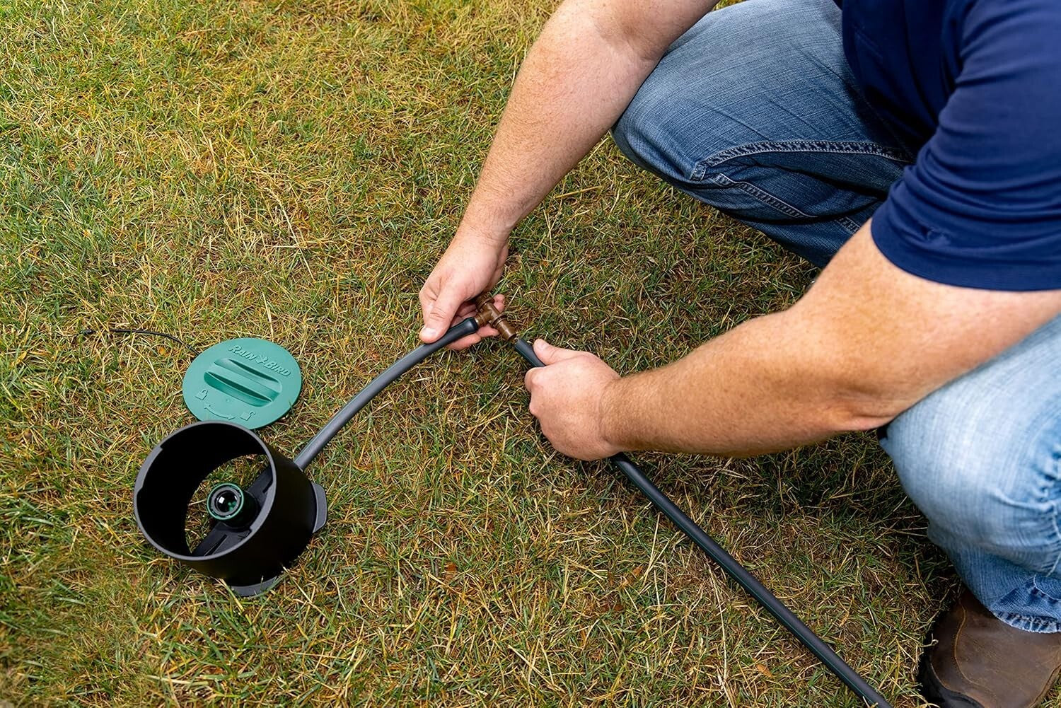 32HE In-Ground Sprinkler System with Click-N-Go Hose Connection - Pro Grade Kit