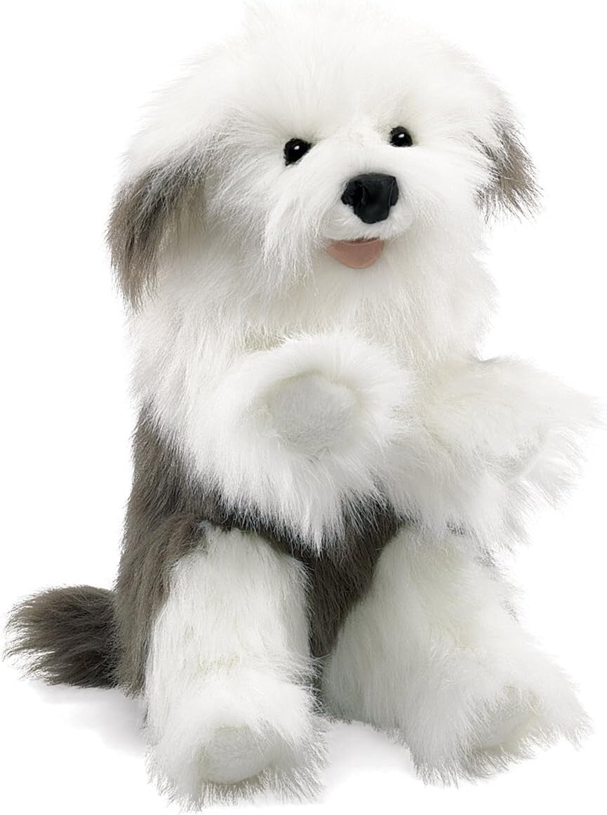 Delightful 22” Sheepdog Hand Puppet - Engage Toddlers and Children in Role Play