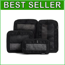 Load image into Gallery viewer, Premium Packing Cubes for Travel - Lightweight Luggage Organizer Set, Black