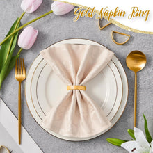 Load image into Gallery viewer, Elegant Gifting - 200 Matte Gold Napkin Rings in Luxe Packaging for Special Days