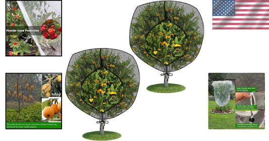 Durable Outdoor Garden Netting with Zipper - 10' x 13' for Plant Protection