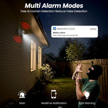 Load image into Gallery viewer, Solar/Battery Powered 2K Cameras with Color Night Vision &amp; AI Detection - 2-Pack
