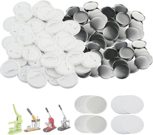 Load image into Gallery viewer, 58mm Round Badge Button Supplies - 200 Sets with Film &amp; Blank Paper Included