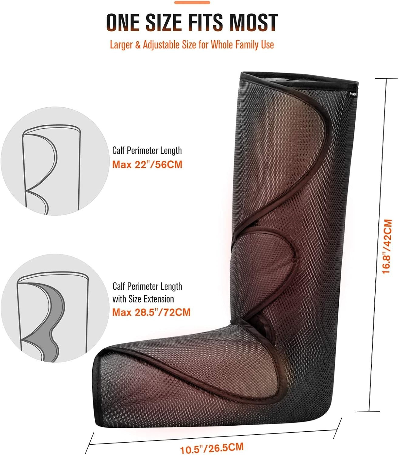 Heated Leg and Foot Massager - Air Compression for Circulation & Pain Relief