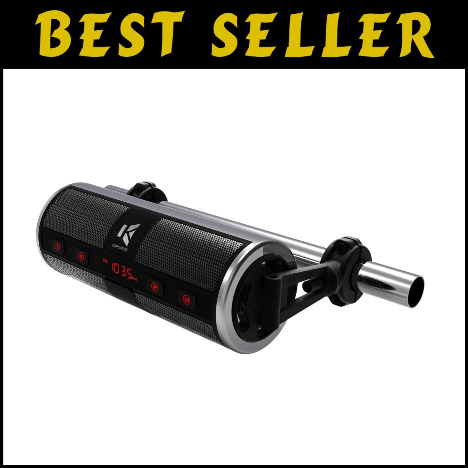 Premium Bluetooth Audio System with 3-Inch Speakers for Motorcycles & Scooters