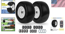 Load image into Gallery viewer, Premium 6 Solid Flat-Free Lawn Mower Tire with Smooth Tread &amp; Easy Install Kit