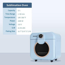 Load image into Gallery viewer, Versatile 12L Sublimation Oven with 360 Heat Circulation - Perfect for Crafting