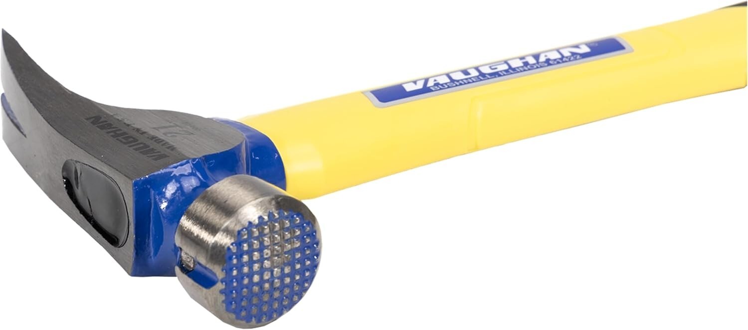 California Framer Hammer 21 oz - Shock Absorbent Fiberglass Handle & Steel Head