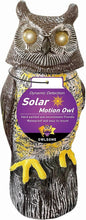 Load image into Gallery viewer, Weatherproof Solar Owl Garden Sculpture with Motion Detection &amp; Dynamic Features