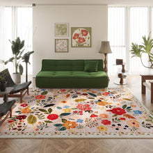 Load image into Gallery viewer, 6'x9' Soft Boho Floral Rug | Vintage Design, Stain Resistant &amp; Easy Maintenance