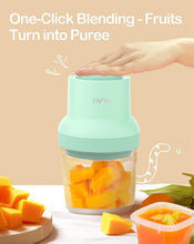 Load image into Gallery viewer, Effortless Baby Food Maker Set with 600ml Glass Bowl &amp; Stainless Steel Blades