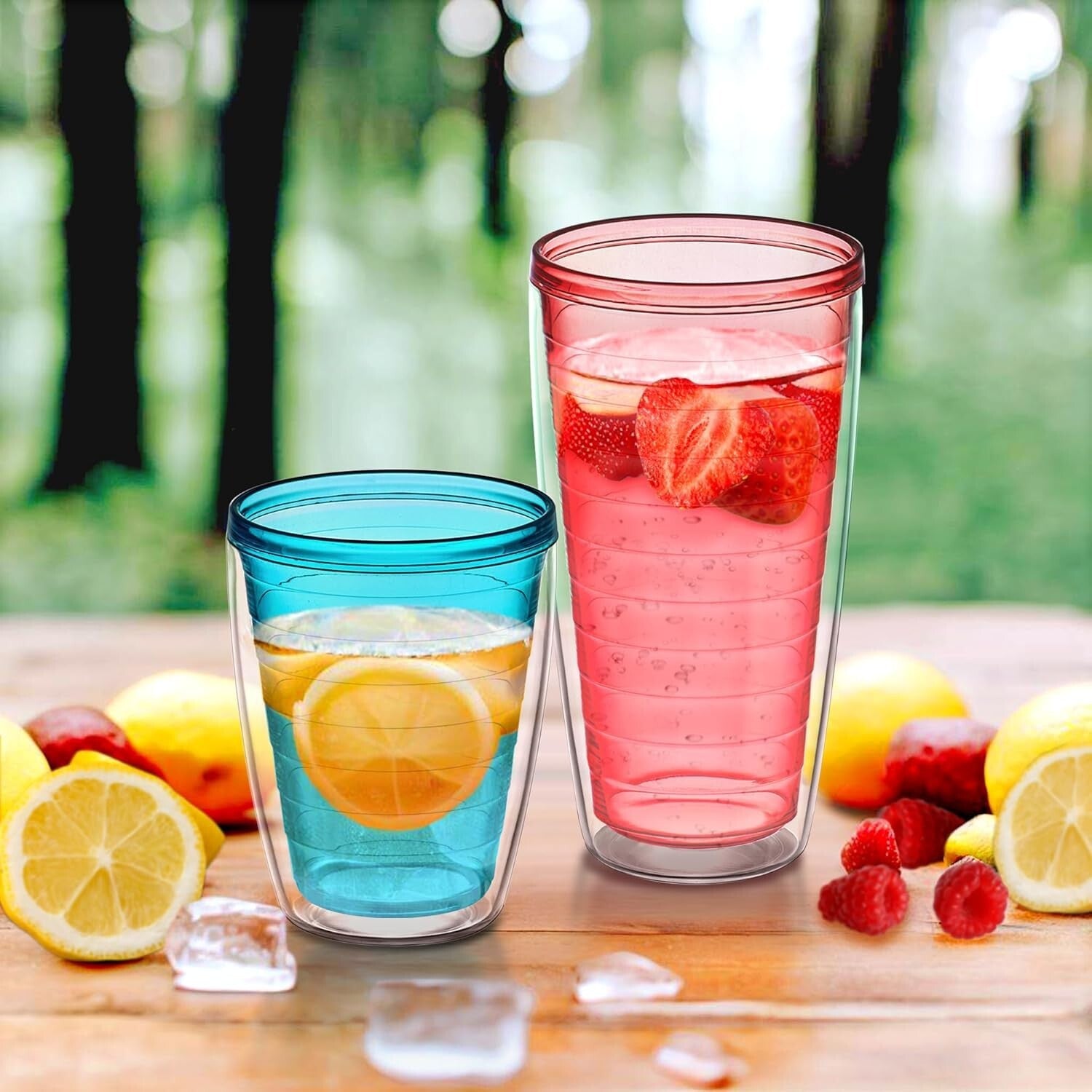 16oz and 24oz Mixed-Color Insulated Tumblers – Perfect for Iced Beverages