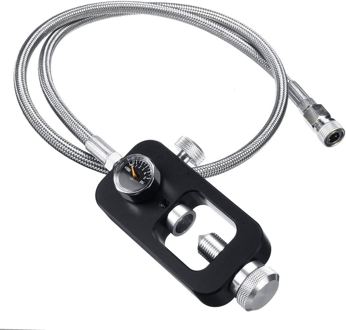 Durable DIN Valve Scuba Tank Adapter - 36 Inch Stainless Steel Hose Included