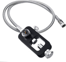 Load image into Gallery viewer, Durable DIN Valve Scuba Tank Adapter - 36 Inch Stainless Steel Hose Included
