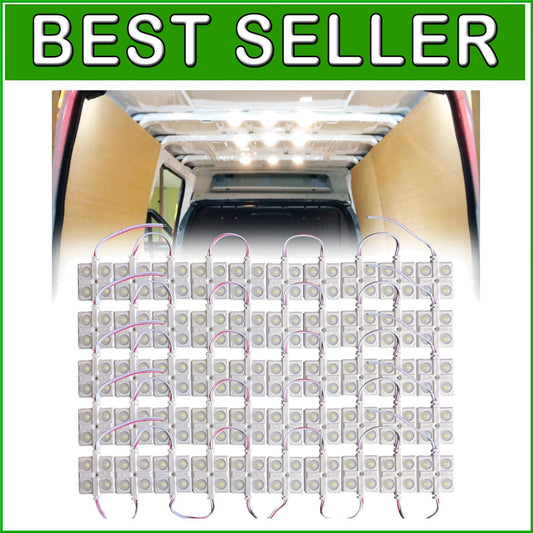 Energy-Saving 12V LED Interior Lights - 200 High Brightness Modules for Vehicles