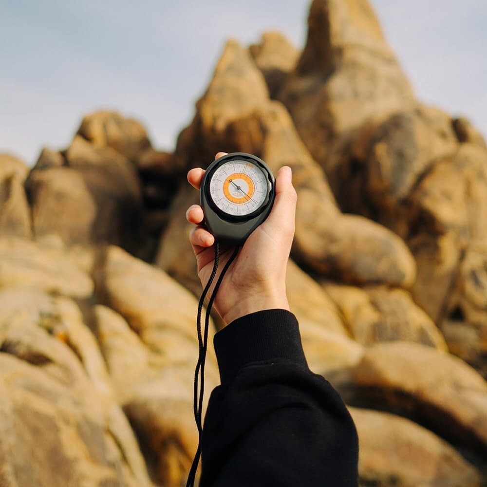 Rugged 15,000 ft Altimeter 203: Battery-Free Analog Barometer with Carry Lanyard