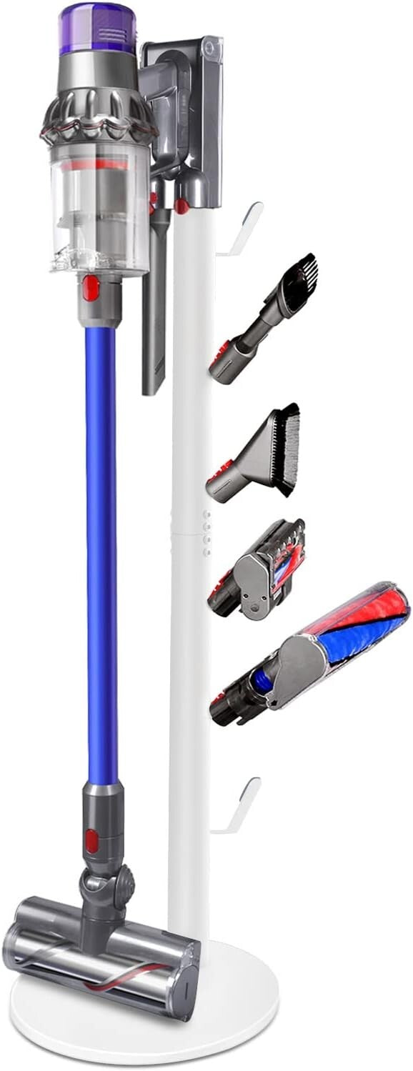 Stylish Cordless Vacuum Stand with Adjustable 6 Hooks - Fits V11, V10, V8 Models