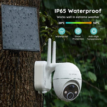 Load image into Gallery viewer, Color Night Vision Solar Security Camera with Adjustable Features for Outdoors