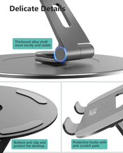 Load image into Gallery viewer, Sturdy 300% Stability Aluminum Laptop Stand for 10-17.3" Laptops with Rotator
